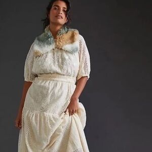 Anthropologie Faux Fur Collar Scarf